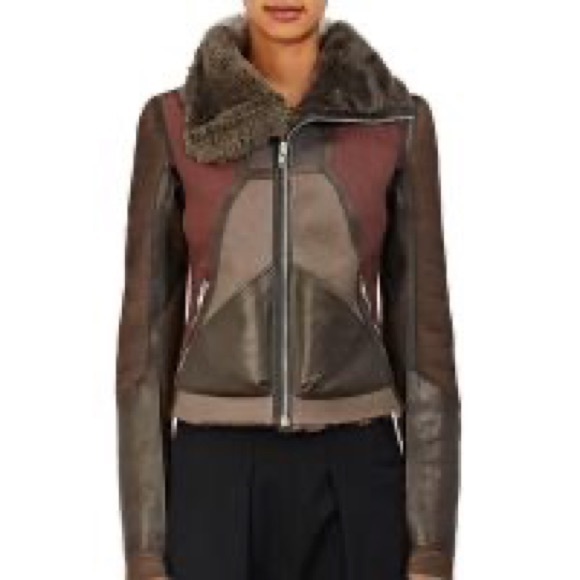 Rick Owens Real Fur dyed Lam Shearling Jacket - Picture 4 of 8